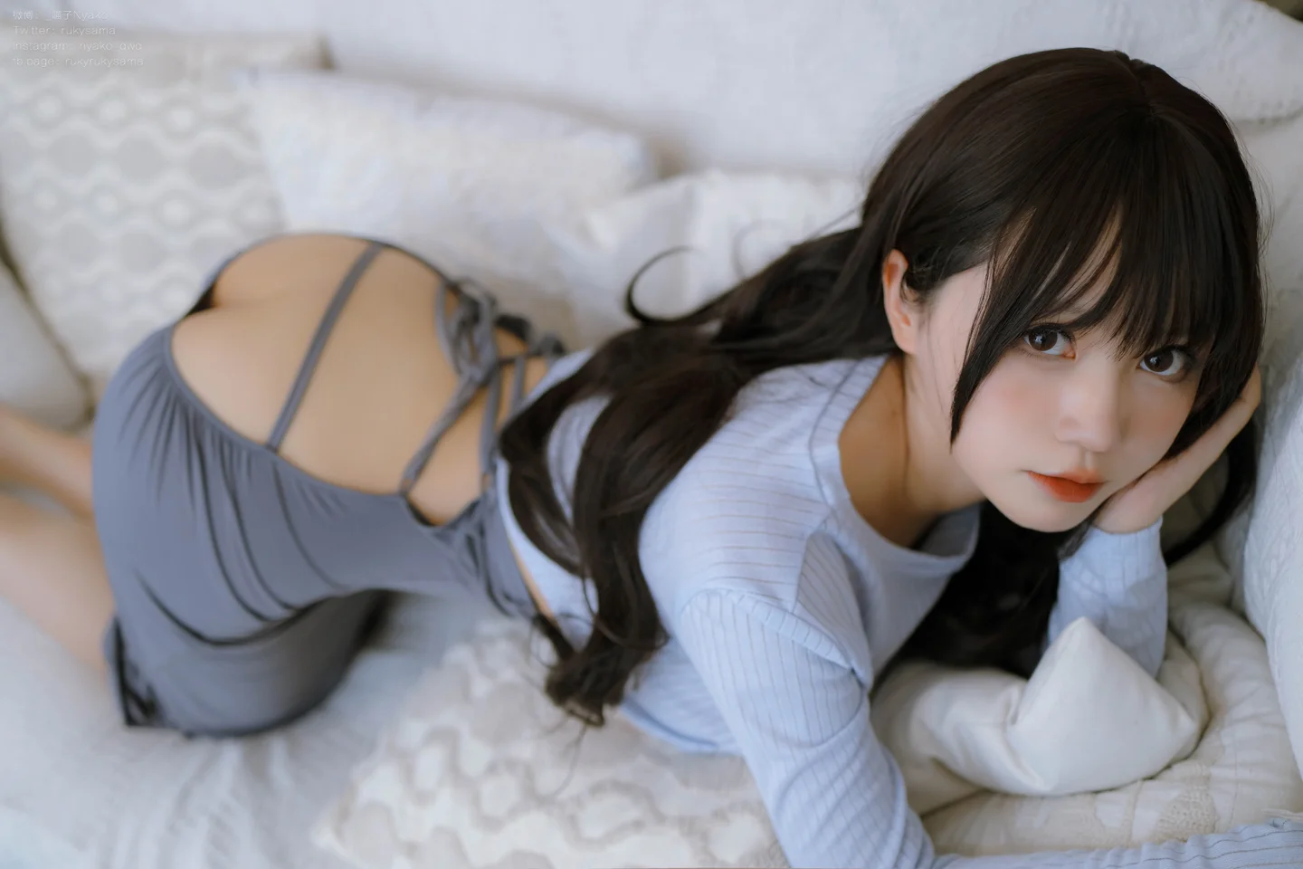 Nyako喵子 - 吉他妹妹 连衣裙 [71P,1V-712MB] tg@simisebaisi 【丝足阁】014.webp